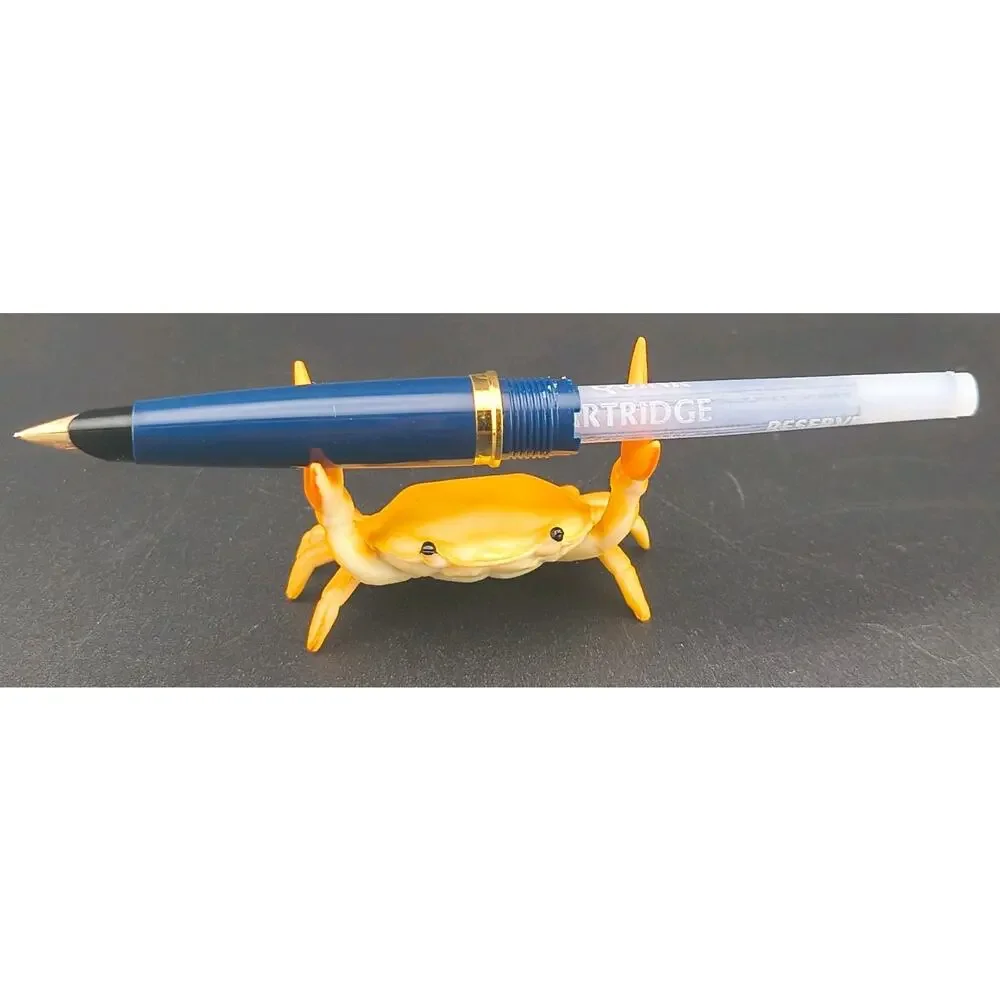 Vintage Parker 45 Fountain Pen Set Blue 14K Gold Nib with Case